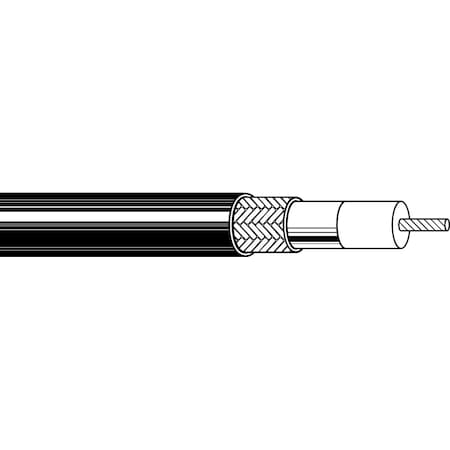 Belden RG58 20 STR TNC FPE DUOBOND+, 55% TNC BRD SHD PVC JKT CM, 1000FT 9311 0101000
